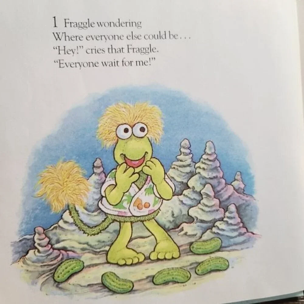 Vintage 80s 1985 Fraggle Countdown a Fraggle Rock Book Jim Henson's Muppets